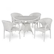 Комплект плетеной мебели T220CW/Y290W-W2 White 4Pcs фото
