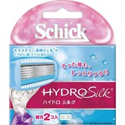 Schick Hydro Silk Сменные лезвия для бритвенного станка, 2 шт