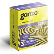Тонкие презервативы для большей чувствительности ganzo sence - 3 шт. Ganzo Ganzo sence №3 фото