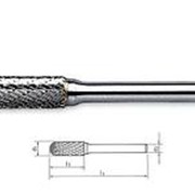 Борфреза твердоспл. сфероцилиндр. d12х25х6х65 R6 (С122506) спиральная крупная насечка фото