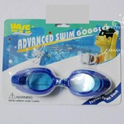Очки для плавания голубые фото