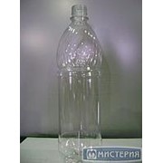 Бутылка ПЭТ прозрачная 1литр с крышкой 77шт/коробка фотография