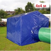 Палатка для сварщика 4х4м синий фото