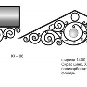 Кованый козырек Кк-06 фотография