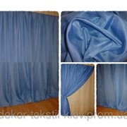 Готовая тюль - вуаль Сливовая (приглушенный синий) 2505 фотография