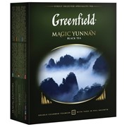 Чай GREENFIELD (Гринфилд) "Magic Yunnan" ("Волшебный Юньнань"), черный, 100 пакетиков в конвертах по 2 г,