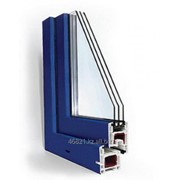 Профиль створки дверной Zб серии STARTEC 3-х камерный синий фото