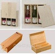 Сувенирная деревянная коробка для вина