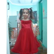 Платье детское красное