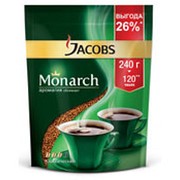 Кофе JACOBS Monarch классический растворимый, 240г