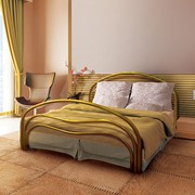 Кровать металлическая двуспальная Волна-2 фото