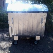 Мусорный контейнер 1,1 м3 оцынкованый фото