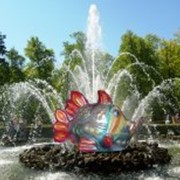 Фонтанная скульптура Царь-рыба фото