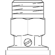 Обратный клапан тип SVA, Ду25, G 1“НР, G 1 1/2“ВР НГ, PN10, латунь, Артикул №: 1070108 фото