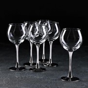 Набор бокалов для вина «Венеция серебро», 280 мл, 6 шт фотография