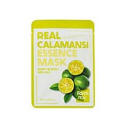 Тканевая Маска для лица С Экстрактом Каламанси Real Essence Mask Calamansi 23мл Farmstay фото