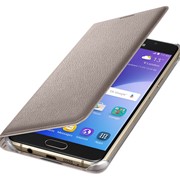 Чехол-книжка Flip Wallet для Samsung Galaxy A5 2016 SM-A510 Gold (EF-WA510PFEGRU) фотография