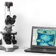 Микроскоп тринокулярный MC 100Х Crocus с цифровой видеокамерой CAM 500 “PREMIUM” и ПО “MICROVISIBLE“ фотография