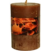 Свеча Рустик Цилиндр (55х8 см, 20 час) АРОМА шоколад фото