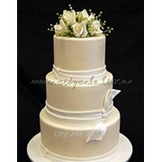 Торт свадебный №0153 код товара: 1-0153 фотография