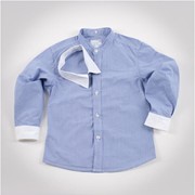 Рубашка со съемным воротником (Z 30019-light blue)