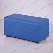 Банкетка/прямоугольник с сиденьем для магазина ПФ-2(синий) фотография