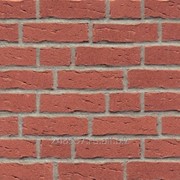 Клинкер ная фасадная плитка Feldhaus Klinker R694 Sintra carmesi рельефная WDF14, 215x65x14 мм фотография