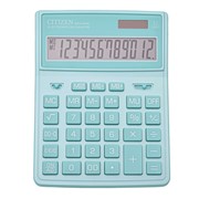 Калькулятор настольный CITIZEN SDC-444GNE (204х155 мм), 12 разрядов, двойное питание, БИРЮЗОВЫЙ фото