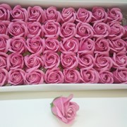 Декоративные цветы из мыла подарочные розы 50 шт 5 см розовые фото