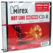 Диск CD-R 48 X 700 МВ Mirex Slim фото