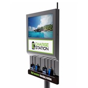 Автомат для бесплатной зарядки мобильных телефонов INFO wall charger 22 фото