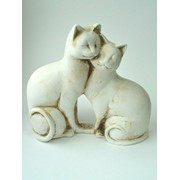 Статуэтка винтажная «Влюбленные коты»