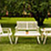 Комплект садовой мебели с креслами и диваном, на 4 чел (Столик кофейный, Скамейка, 2 Стула) фото