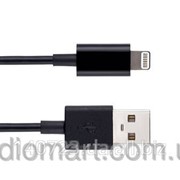 Зарядный кабель Momax USB Charging for Apple Lightning MFI, black UDCAP8PINDMFIL
