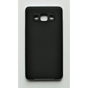 Чехол на Самсунг Galaxy A5 A500H SGP Case Силикон Черный Серебро фото