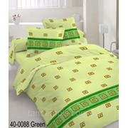 Комплект постельного белья бязь люкс семейное абстракция зеленая фото