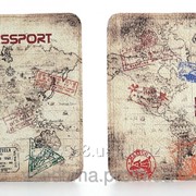 Кожаная обложка на паспорт путешественника фото