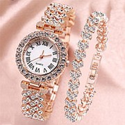 XSVO A07069 Женское Подарочный набор из 2 предметов Элегантные роскошные стильные кварцевые часы Браслет с фотография