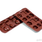Форма силиконовая для шоколада “Чаепитие“ Silikomart (SCG17) фотография