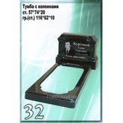 Памятник из литьевого камня №32 Тумба с колоннами фото