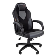 Компьютерное кресло Chairman game 17 чёрное/серое фотография