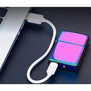 USB зажигалка электроимпульсная - цветной глянец