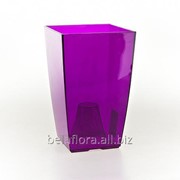 Горшок пластиковый “Финезия“ (фиолетовый прозрачный) 3774 фотография
