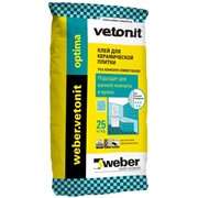 Клей для керамической плитки Weber Vetonit Optima (25кг)