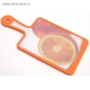 Кухонная доска Atlantis Flutto «Апельсин», цвет оранжевый, 35 x 18 см фотография