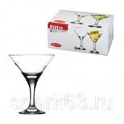 Набор бокалов для мартини “Бистро“ 6шт., 190мл “Pasabahce“ (стекло) (44410) фотография