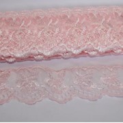 Кружево органза Нежно-розовое фото
