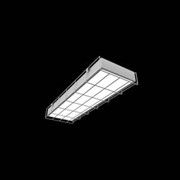 Светильник светодиодный Вартон спортивный накладной 1195*200*50мм 36 ВТ 6500К с защитной сеткой с функцией аварийного освещения фото