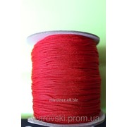 Шнур для браслетов Шамбала красный (1,5 мм) фотография