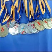 Медали спортивные серебряные